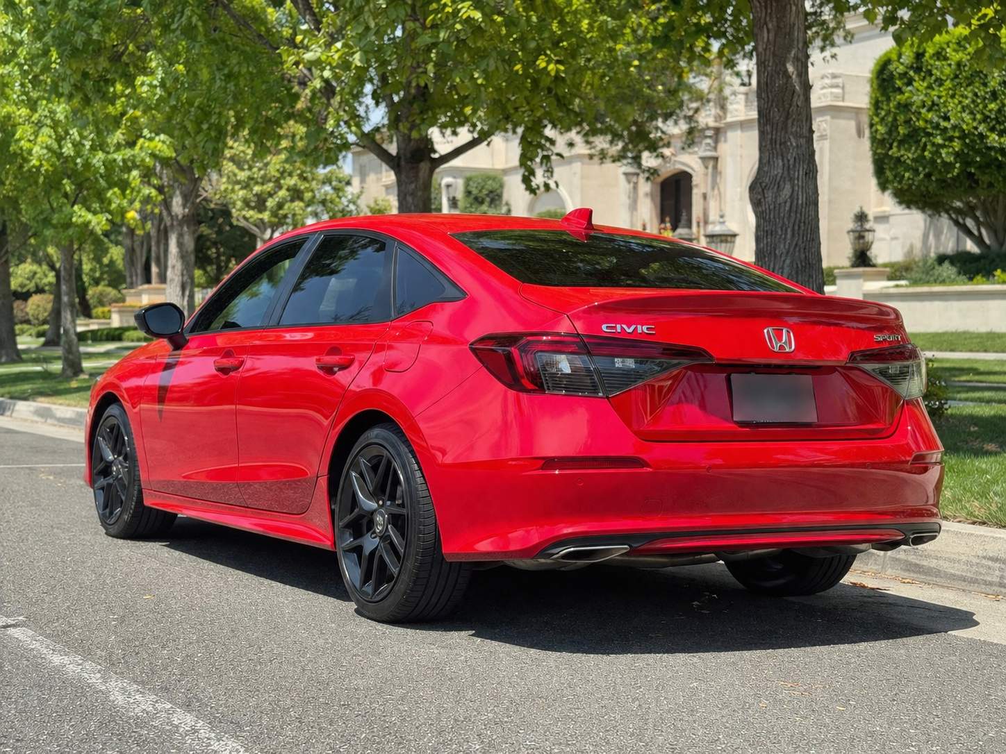 2022 Honda Civic rear_3q